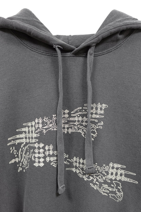 LOGO WASHED HOODIE -CHARCOAL- *Last1